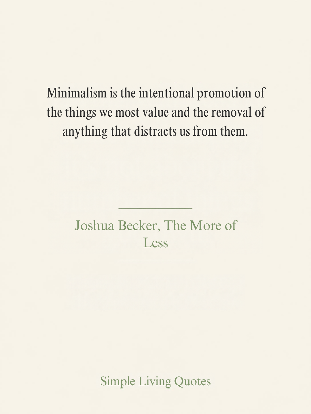 Promote What You Most Value