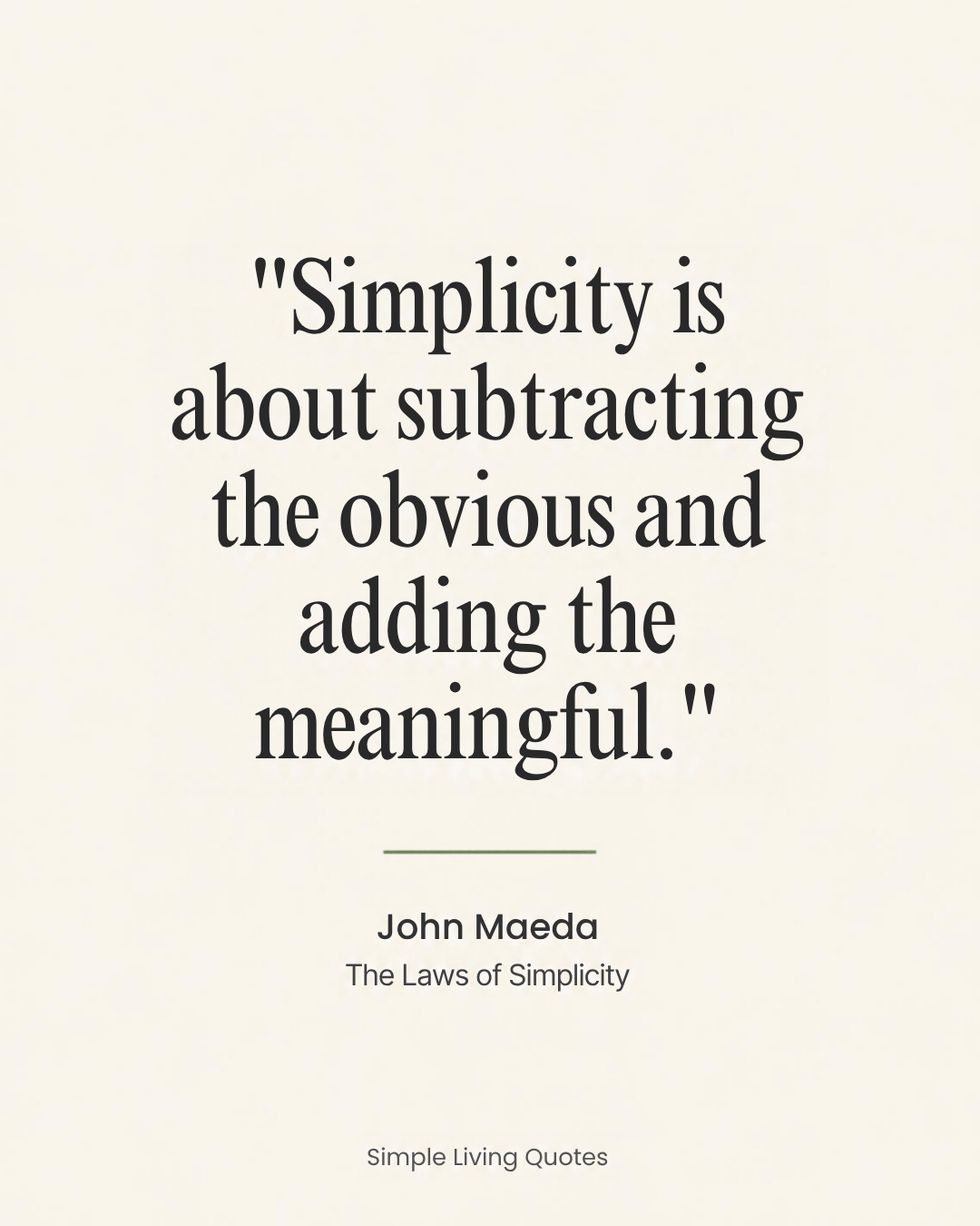 Subtract the Obvious, Add the Meaningful